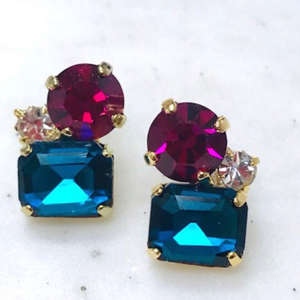 Crystal Trio Earring,NWT